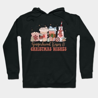 Gingerbread Kisses And Christmas Wishes Coffee Hoodie